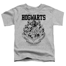 Trevco Sportswear HP8074-TT-2 Harry Potter Hogwarts Athletic Toddler Short Sleeve T-Shirt, Athletic Heather - Medium 3T