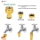 (100FT) Expandable Retractable Flexible Garden Hose Pipe 10