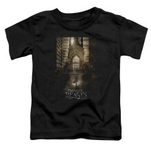 Trevco Sportswear WB243-KT-1 Fantastic Beasts Poster Toddler Short Sleeve T-Shirt, Black - Large 4T