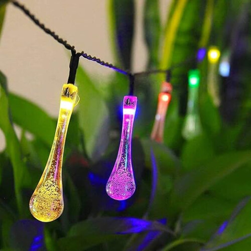 50 LED Multi Color Solar String Lights Outdoor Garden String Fairy Lights 2
