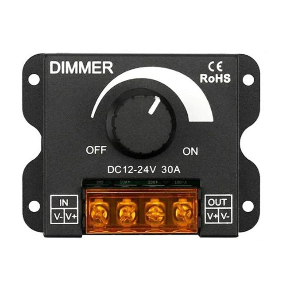 (black) Led Brightness Regulator Dimmer Switch Fast Connection User-friendly Simple Installation Universal Pwm Digital Stepless Dimming Module