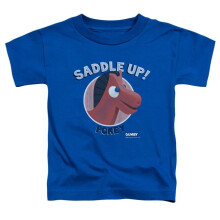 Trevco Sportswear GMB113-TT-3 Gumby Saddle Up Toddler Short Sleeve T-Shirt, Royal - Large 4T