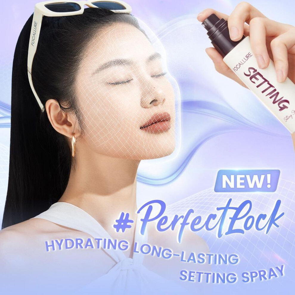(as the picture) Focallure Moisturizing Natural Setting Spray Hydrating Lightweight Nourishing Oil-control Fine Mist Quick Absorption Spray Makeup Fixer Cosmetics