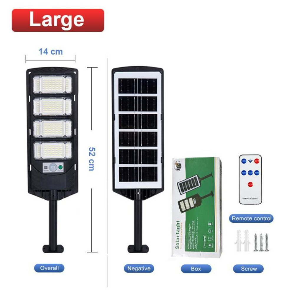 (Large) New Lighting 969ft² Powerful Solar Light Outdoor 3 Modes Sunlight Motion Sensor Solar Lamp Waterproof Garden Street Wall Lights