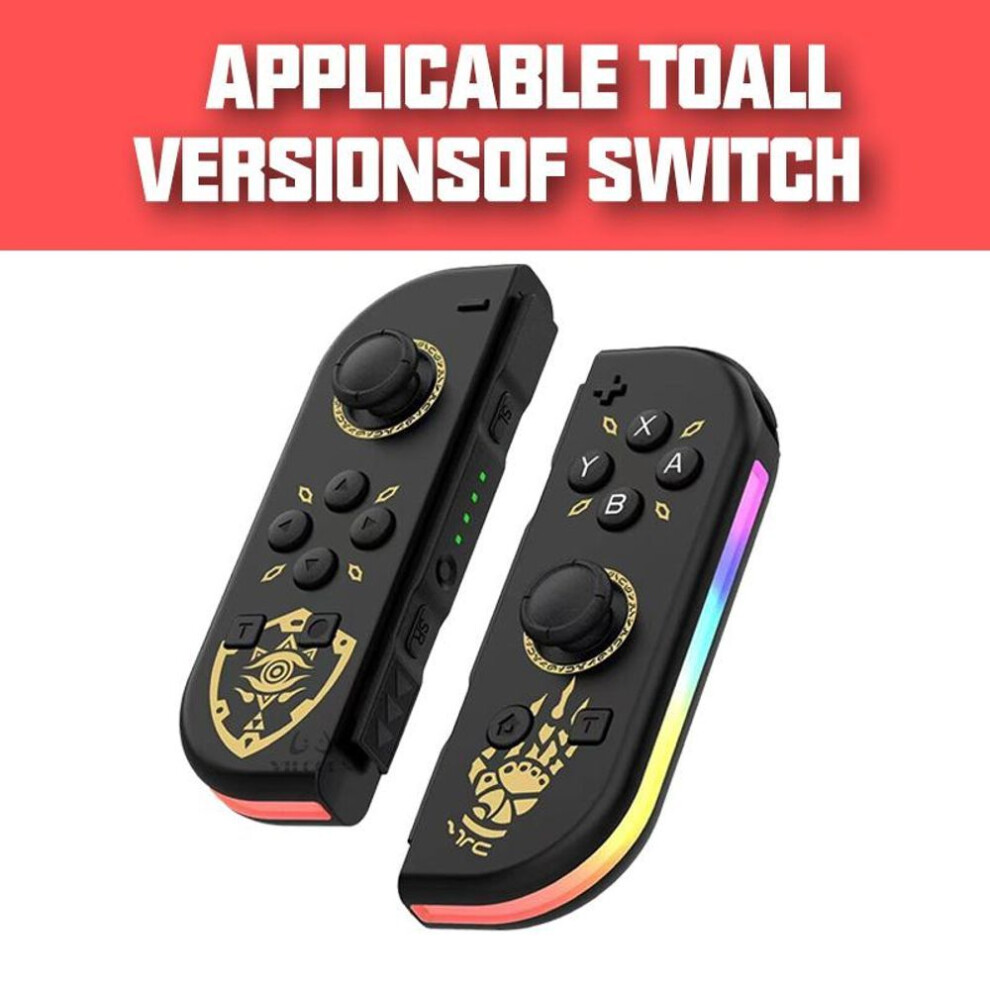 (black) Vilcorn Joy-2 Joypad For Nintendo Switch/lite/oled Joy L/r Cons For Zelda Switch Joystick With Dual Vibration Controller