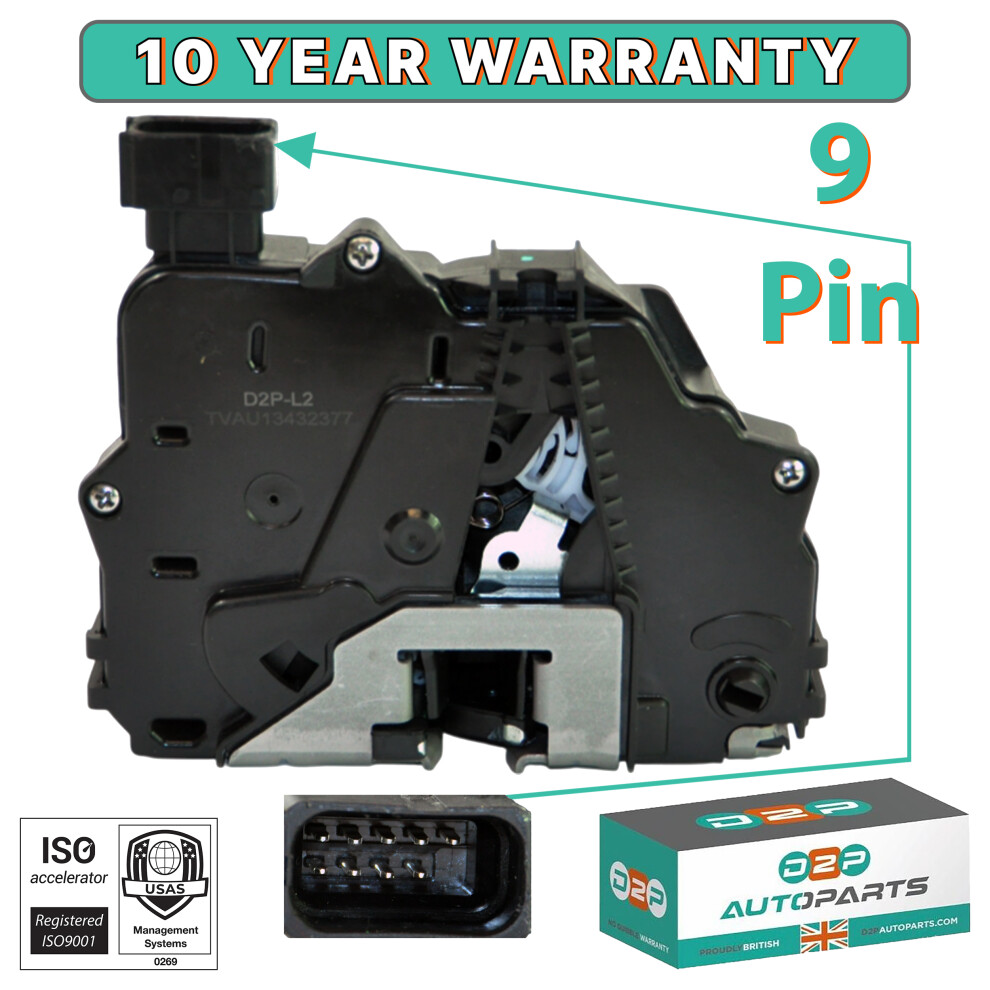 Rear Right Door Lock Mechanism For Vauxhall Meriva B Diesel Mpv Fwd Mk2 2010 5060520803548
