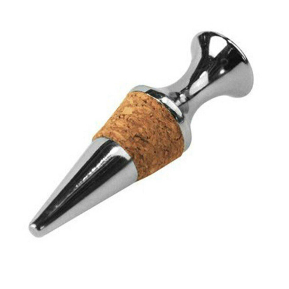 (1) Vacuum Sealed Bottle Wine Stopper Stainless Steel Cork Wine Storage Stopper Wine Stopper Bar Tool