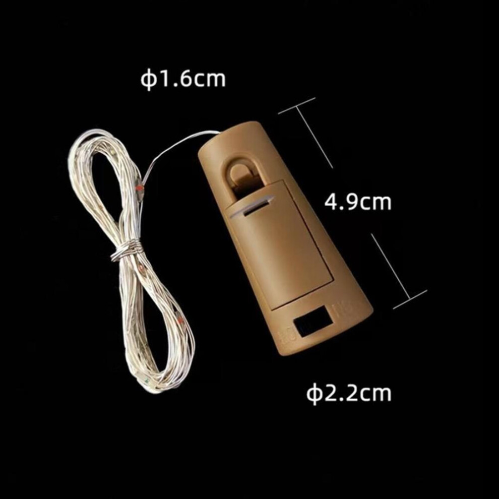 (red, 1m) Led Wine Bottle Lights With Cork,1/2/3m Cork Lights Fairy Mini String Lights For Liquor Bottles Crafts Party Wedding Decoration