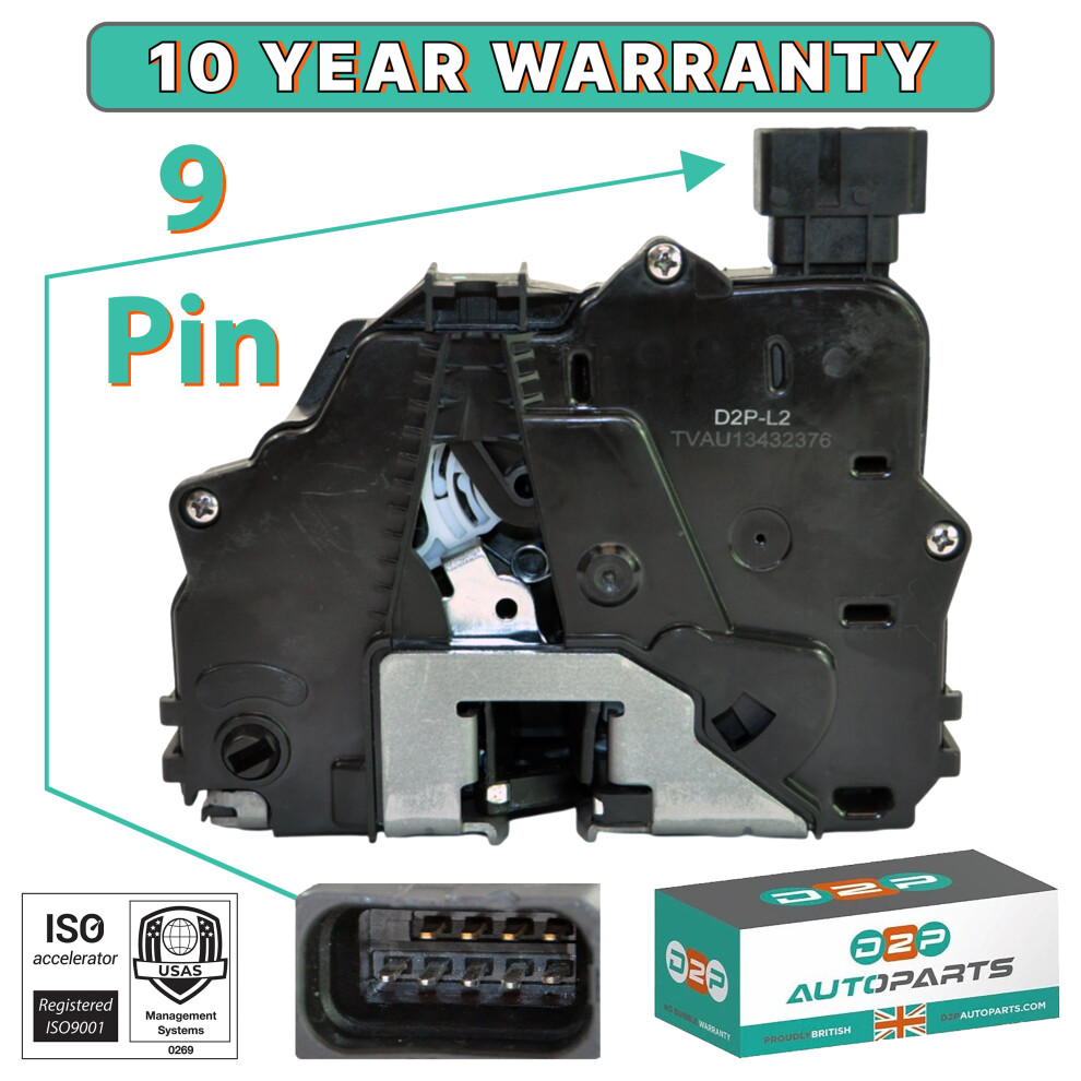 Rear Left Door Lock Mechanism For Vauxhall Meriva B Diesel Mpv Fwd Mk2 2010 5060520803531