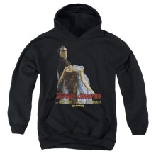 Trevco Sportswear HHOH10029-YFTH-3 Hammer House of Horror Vampiro Lady Youth Hooded Sweatshirt, Black - Large