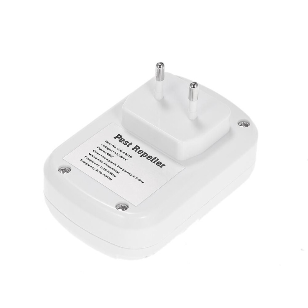 (EU Plug) Ultrasonic Electronic Indoor Anti Mosquito Rat Mice Pest Bug Control Repell