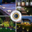 (Warm White) 12LED Solar Power Ground Lights Floor Decking Lawn 5