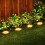 (Warm White) 12LED Solar Power Ground Lights Floor Decking Lawn 8