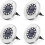 (Cold White) 12LED Solar Power Ground Lights Floor Decking Lawn 1
