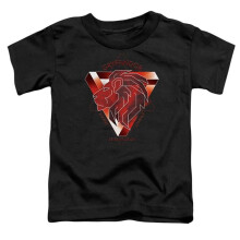 Trevco Sportswear HP8370-TT-1 Harry Potter Gryffindor Bravery Courage Determination Toddler Short Sleeve T-Shirt, Black - Small 2T