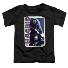 Trevco Sportswear HP7028-TT-2 Harry Potter Rubeus Hagrid Photo Collage Toddler Short Sleeve T-Shirt, Black - Medium 3T