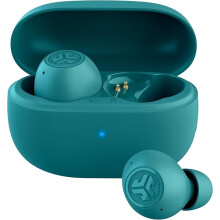 JLab Go Pop ANC Active Noise Cancelling Earbuds, Bluetooth Earphones, 24+ Hr Playtime Wireless Headphones Teal  2025 Model
