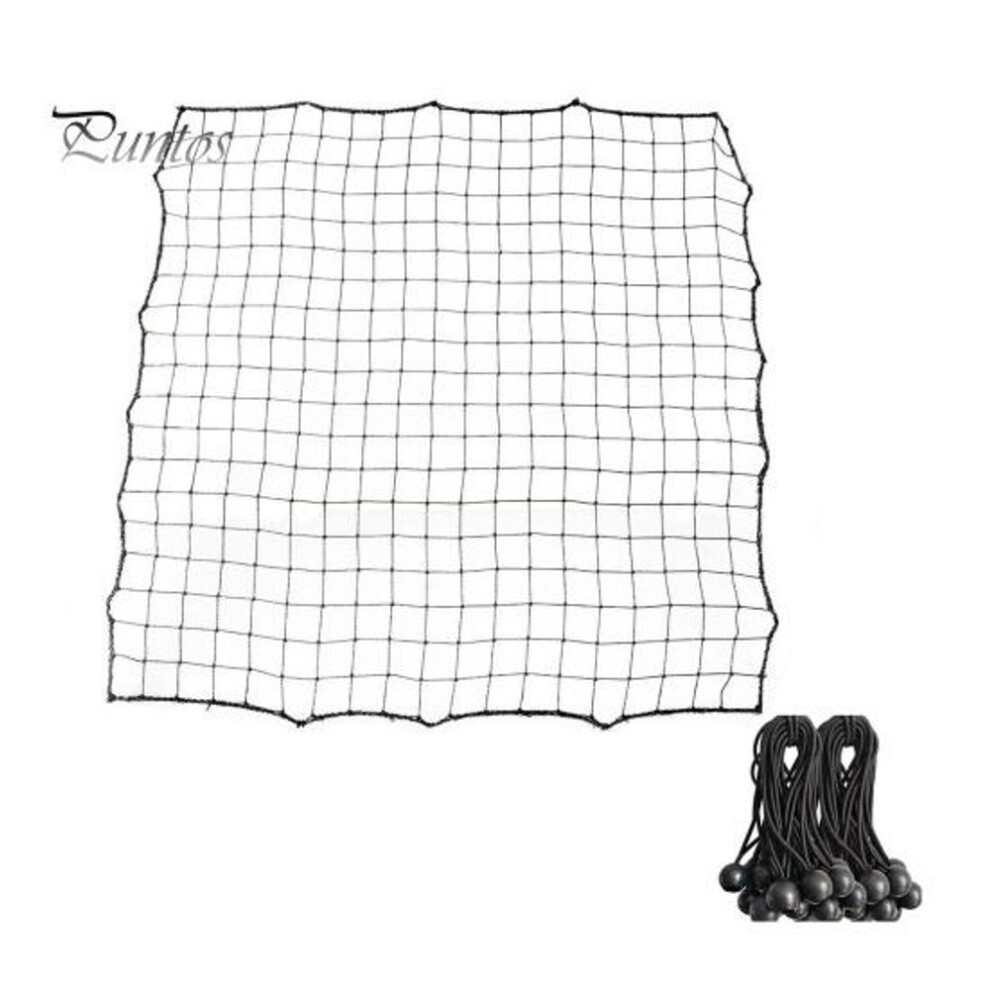(black) Soccer Rebounder Net With 20 Elastic Ropes Kickback Football Practice Net Target Goal Rebound Net Beginner Training Aid