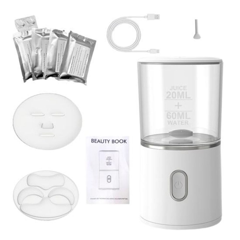 (white) 1 Set Face Masque Maker Diy Natural Fruit Vegetable Masque Maker Machine Set Professional Skin Care Tool For Women