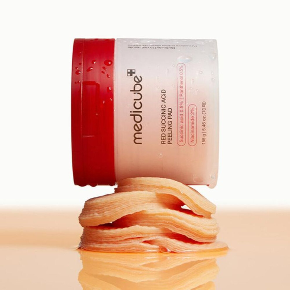 [medicube] Red Succinic Acid Peeling Pad 155g 70ea