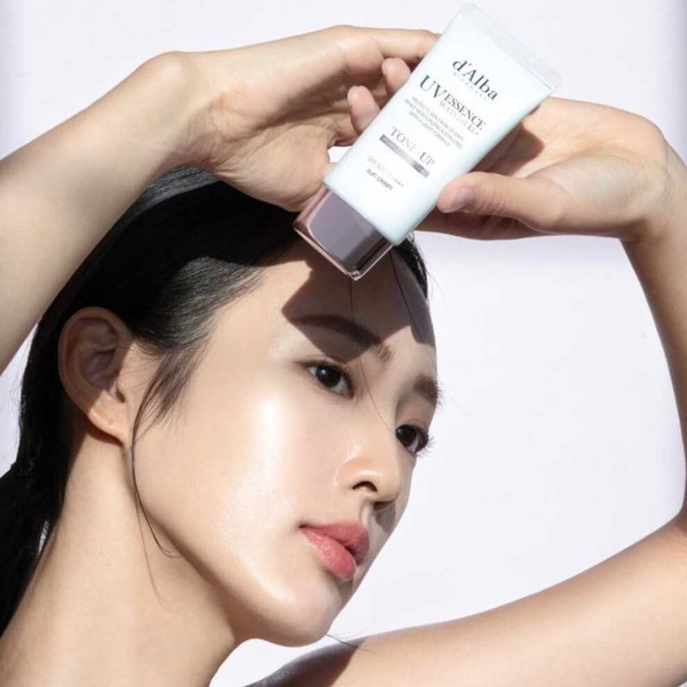 [d'alba] Waterfull Uv Essence Tone Up Sun Cream #purple Spf 50+ Pa++++ 50ml