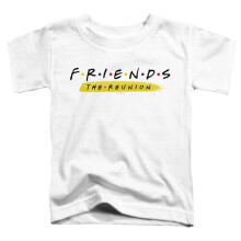 Trevco Sportswear WBT1163-TT-1 Friends Reunion Logo Toddler Short Sleeve T-Shirt, White - Small 2T