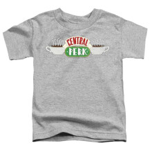 Trevco Sportswear WBT1307-TT-3 Friends Central Perk 2 Toddler Short Sleeve T-Shirt, Athletic Heather - Large 4T