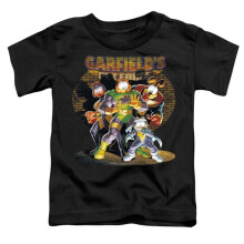 Trevco Sportswear GAR432-TT-3 Garfield Spotlight Toddler Short Sleeve T-Shirt, Black - Large 4T