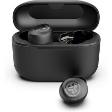 JLab Go Air Pop+ True Wireless Earbuds - 35H Playtime, Auto-Connect, Google Fast Pair, Dual Connect, Mic, Black (EBGPOPPBLK50WEB)