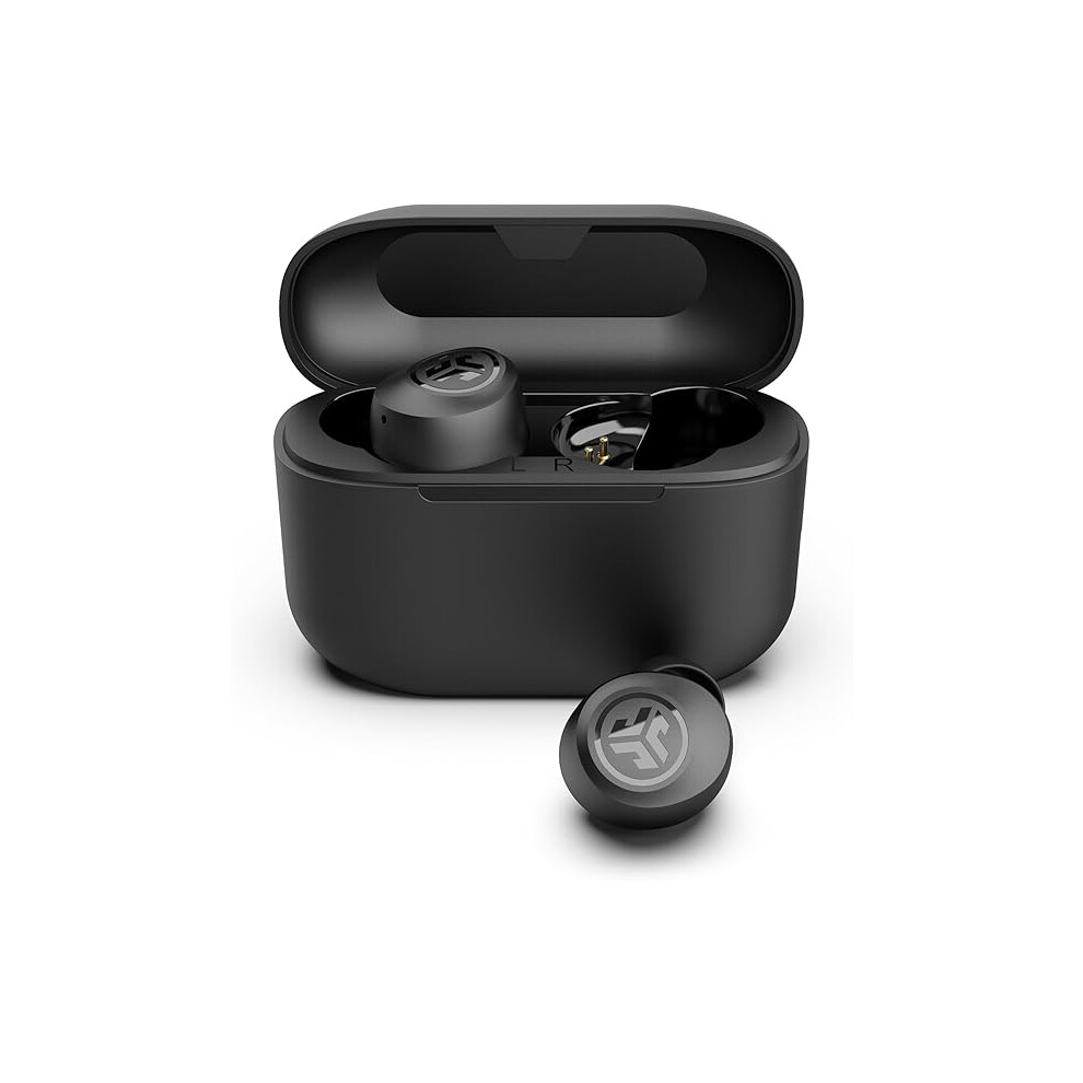 Jlab Go Air Pop+ True Wireless Earbuds - 35H Playtime, Auto-Connect, Google Fast Pair, Dual Connect, Mic, Black (Ebgpoppblk50web)