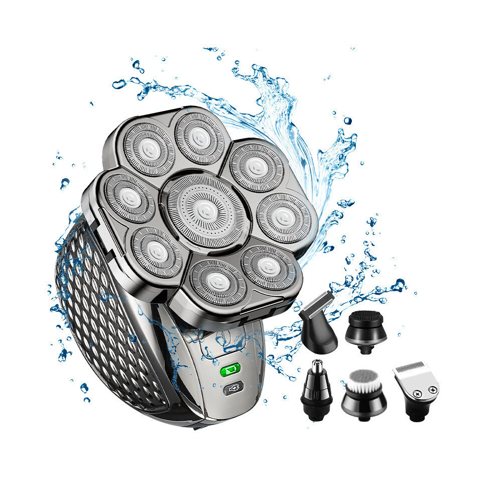 (LK-9300 Set, USB model) Multifunctional electric shaver for men's hair clipper electric shaver for beard knife razor blade bald machine