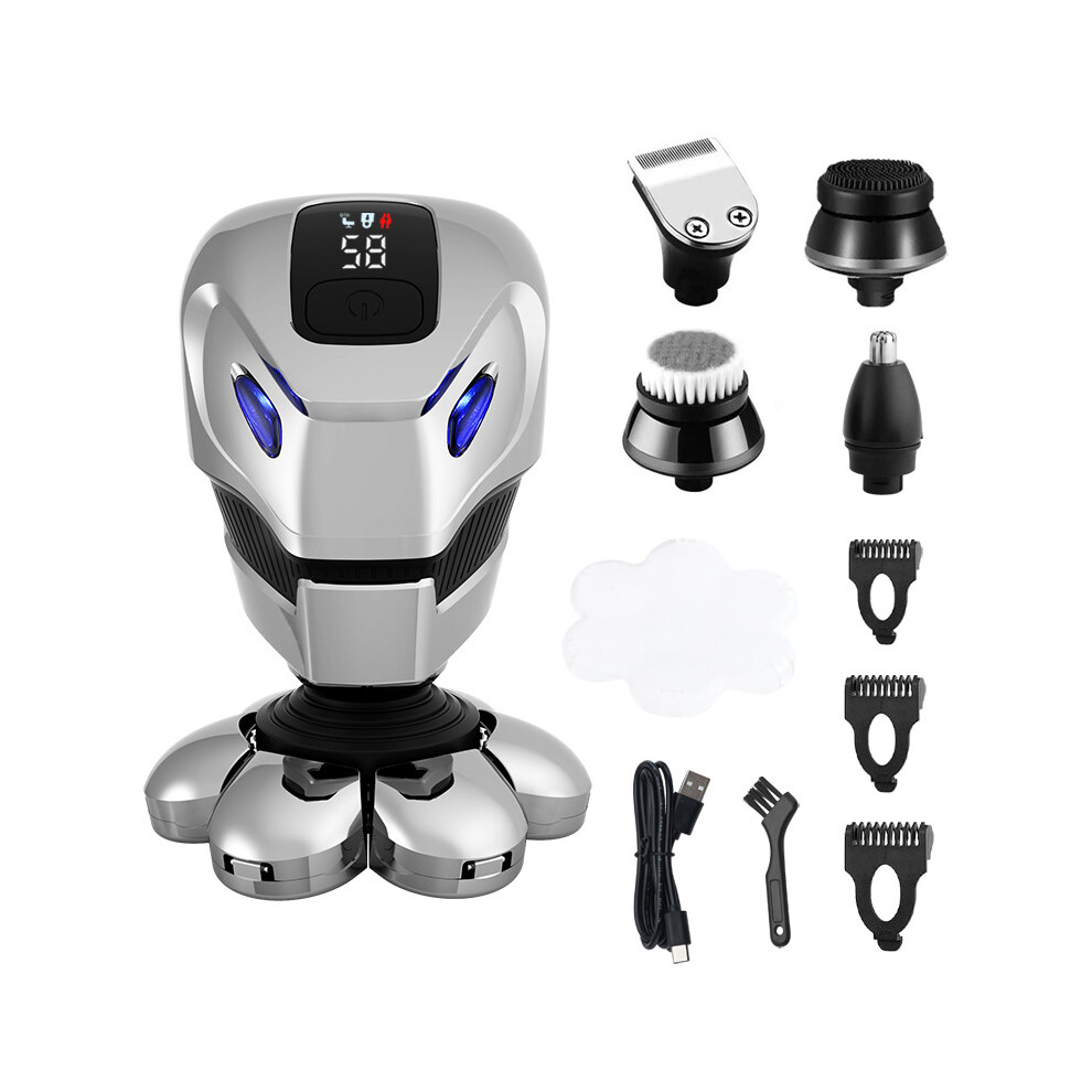 (2016 Set, USB model) Multifunctional electric shaver for men's hair clipper electric shaver for beard knife razor blade bald machine