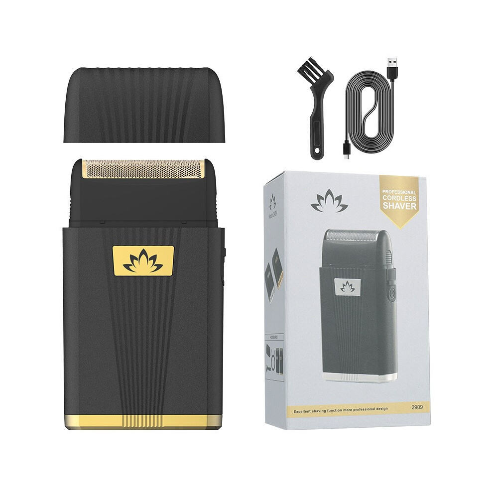 (2909 Black Gold, USB model) 3Dawang reciprocating electric shaver men's whitening device multi-functional shaver household bald haircutter