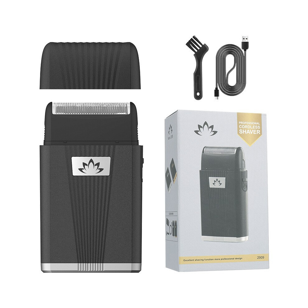 (2909 Black Silver, USB model) 3Dawang reciprocating electric shaver men's whitening device multi-functional shaver household bald haircutter