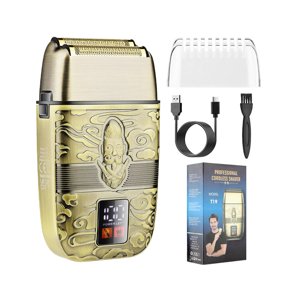 (T19, USB model) 3Dawang reciprocating electric shaver men's whitening device multi-functional shaver household bald haircutter