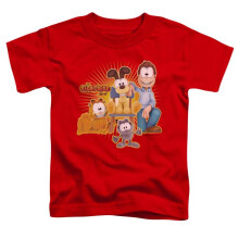 Trevco Sportswear GAR452-KT-1 Garfield Say Cheese Toddler Short Sleeve T-Shirt, Red - Large 4T