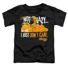 Trevco Sportswear GAR453-TT-3 Garfield Not Lazy Toddler Short Sleeve T-Shirt, Black - Large 4T