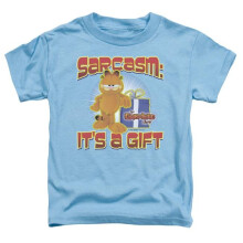 Trevco Sportswear GAR457-KT-1 Garfield Sarcasm Toddler Short Sleeve T-Shirt, Carolina Blue - Large 4T