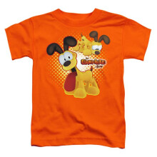 Trevco Sportswear GAR456-TT-2 Garfield Odie Toddler Short Sleeve T-Shirt, Orange - Medium 3T