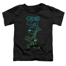 Trevco Sportswear GAR720-TT-2 Garfield Hotshot Odie Toddler Short Sleeve T-Shirt, Black - Medium 3T