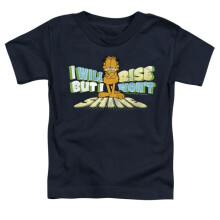 Trevco Sportswear GAR501-KT-1 Garfield Rise Not Shine Toddler Short Sleeve T-Shirt, Navy - Large 4T