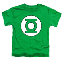 Trevco Sportswear JLA1418-TT-3 Green Lantern Circle Toddler Short Sleeve T-Shirt, Kelly Green - Large 4T