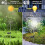(Cold White) 2 Pack 120 LED Firework Solar Lights Outdoor Garden 6