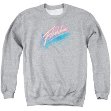 Trevco Sportswear PAR210-AS-3 Flashdance Spray Logo Adult Crewneck Sweatshirt, Athletic Heather - Large