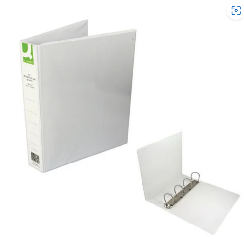 Q-Connect Presentation 40mm 4D Ring Binder A4 White (Pack of 6) 2