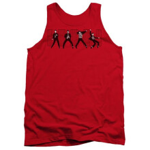 Trevco Sportswear ELV131-TK-4 Elvis Presley Jailhouse Rock Adult Tank Top, Red - Extra Large