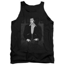 Trevco Sportswear ELV271-TK-1 Elvis Presley Just Cool Adult Tank Top, Black - Small
