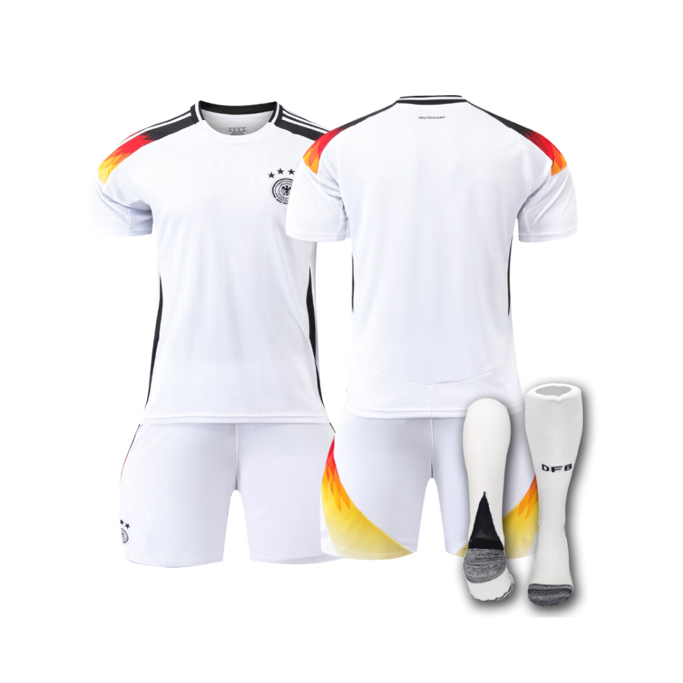 Qinyuchen (28(150-160Cm)) Comfortable 2425 Germany Home Unnumbered Training Suit With Socks