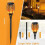 4PCS 12LED Flickering Flame-Style Garden Solar Lights 7