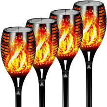 4PCS 12LED Flickering Flame-Style Garden Solar Lights